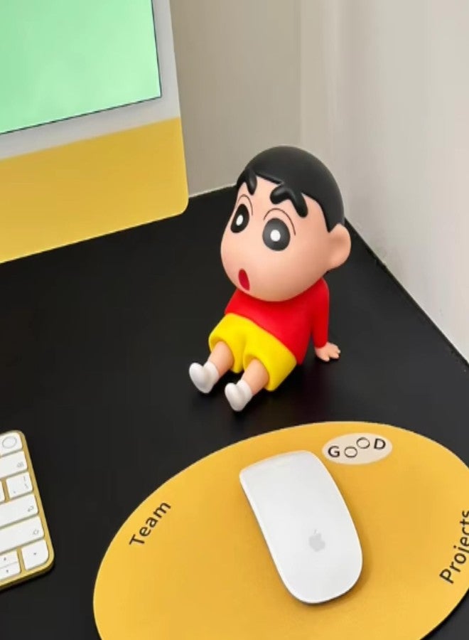 FUNFOB Shinchan Action Figure | Shin chan Figurine Cartoon Figures Toys for Boys & Girls PVC Multicolour (Shinchan Mobile H with Box (White)) - Image 5
